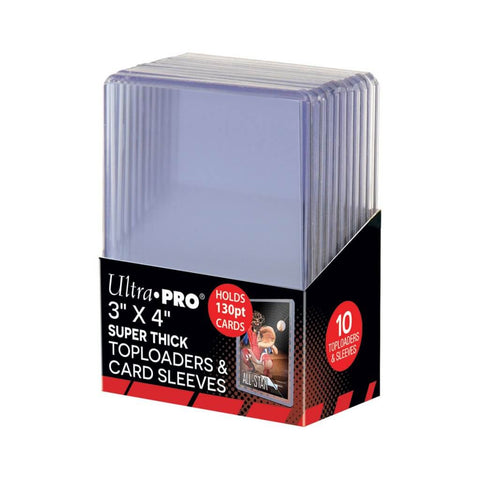 Ultra Pro 130 pt Toploader (10 pack) including thick sleeves (10)