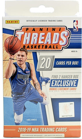 2018/19 Panini Threads 20 Card Hanger Box