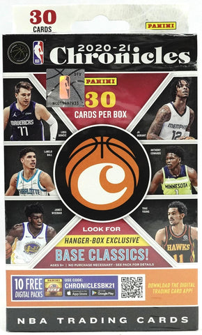 2020/21 Panini Chronicles Basketball Hanger Box