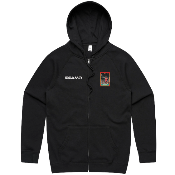 The Rookie - Michael Jordan Fleer 86 Black Zip Hoodie