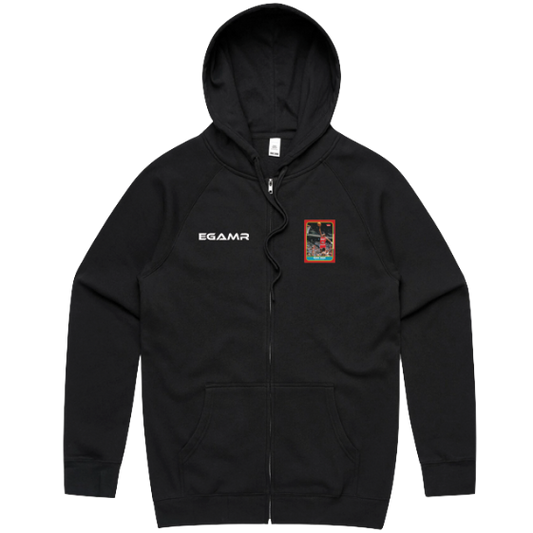 The Rookie - Michael Jordan Fleer 86 Black Zip Hoodie