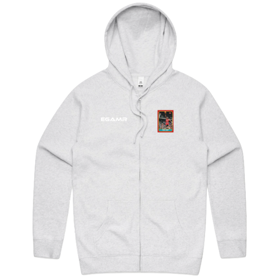 The Rookie - Michael Jordan Fleer 86 White Zip Hoodie